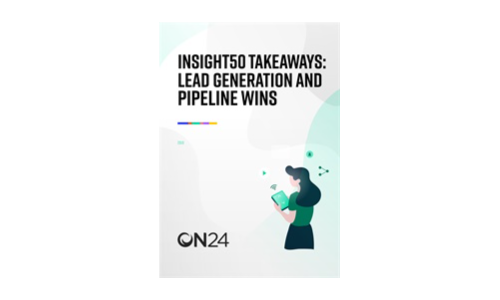 Insight 50 Takeaways: generazione di lead e pipeline