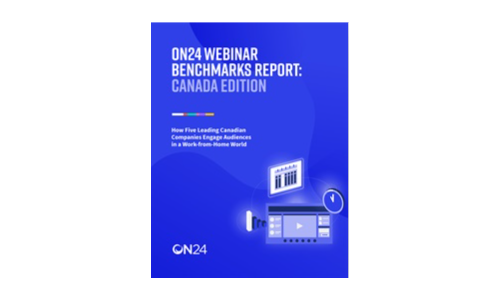 ON24 Rapporto Benchmarks Webinar: Canada Edition